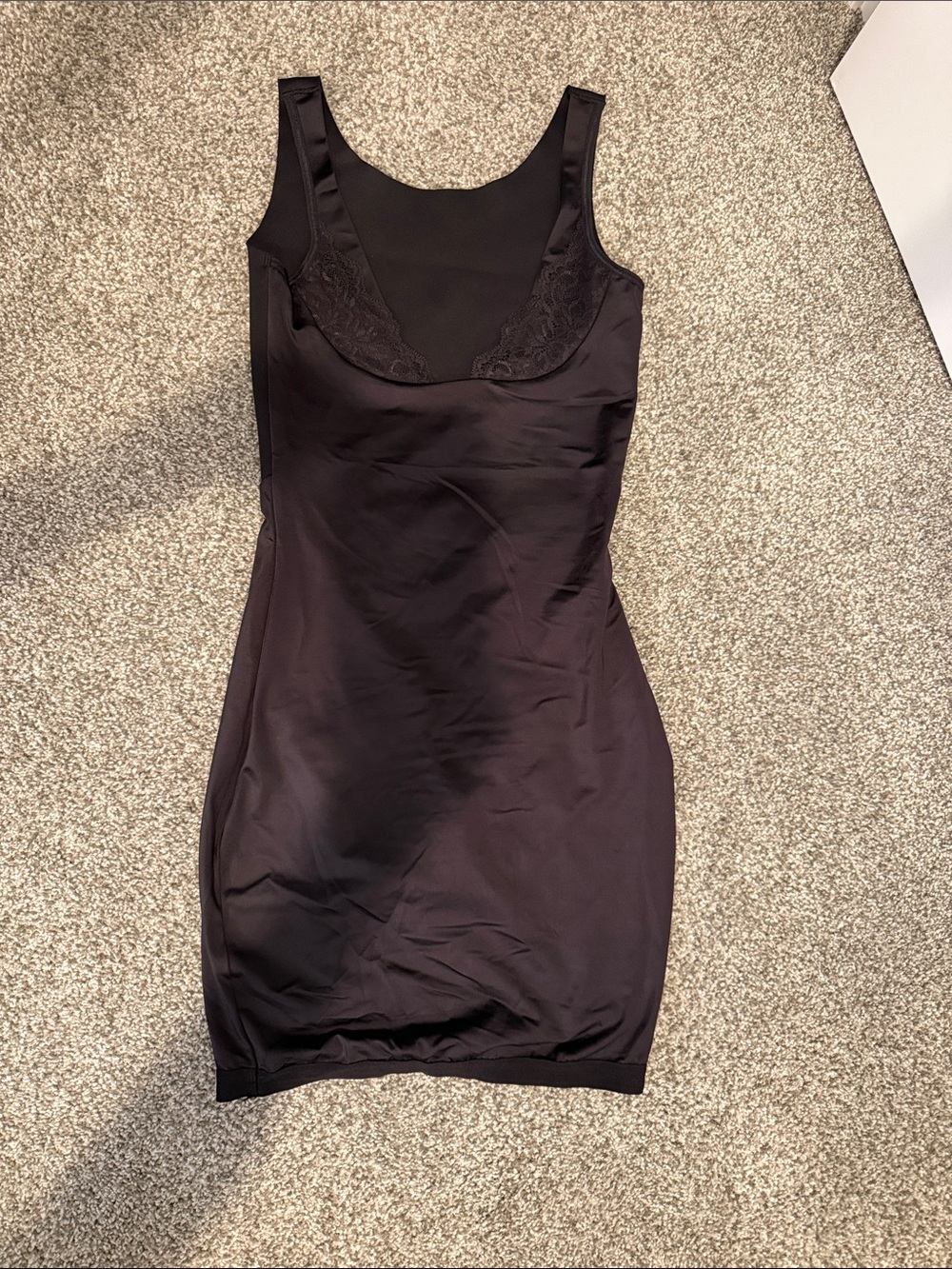 Maidenform Black Firm Control Shapewear Slip Lace Size Small